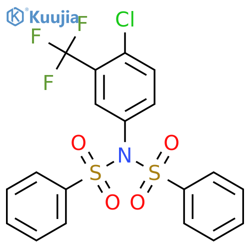 N-(benzenesulfonyl)-N-4-chloro-3-(trifluoromethyl)phenylbenzenesulfonamide structure