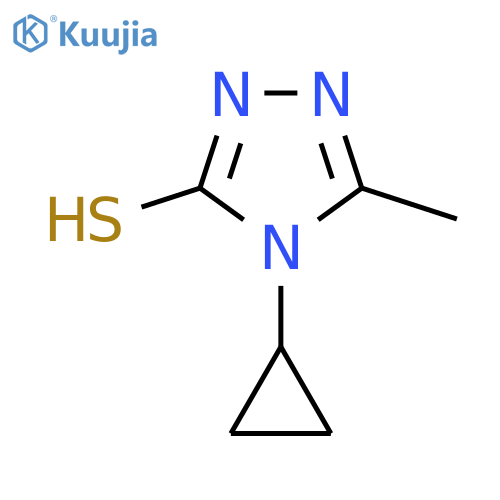 4-Cyclopropyl-5-methyl-4h-1,2,4-triazole-3-thiol structure