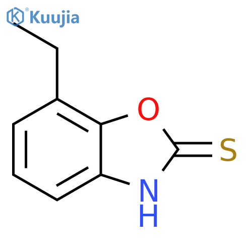 2(3H)-Benzoxazolethione, 7-ethyl- structure