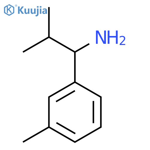 2-methyl-1-(3-methylphenyl)propan-1-amine structure