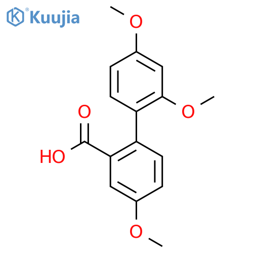2-(2,4-Dimethoxyphenyl)-5-methoxybenzoic acid structure
