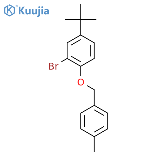 2-Bromo-4-(t-butyl)-1-((4-methylbenZyl)oxy)benZene structure