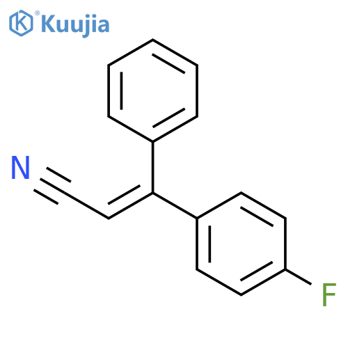2-Propenenitrile, 3-(4-fluorophenyl)-3-phenyl-, (2E)- structure