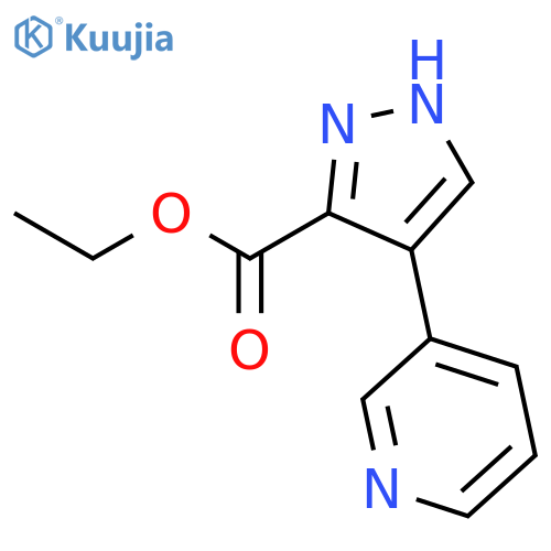 Ethyl 4-(pyridin-3-yl)-1H-pyrazole-3-carboxylate structure