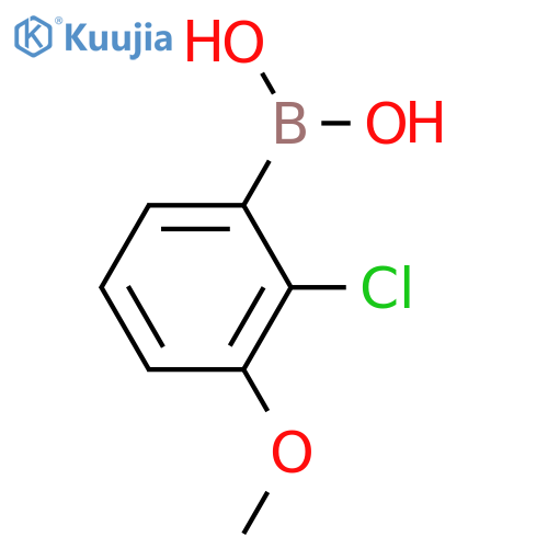 (2-Chloro-3-methoxyphenyl)boronic acid structure