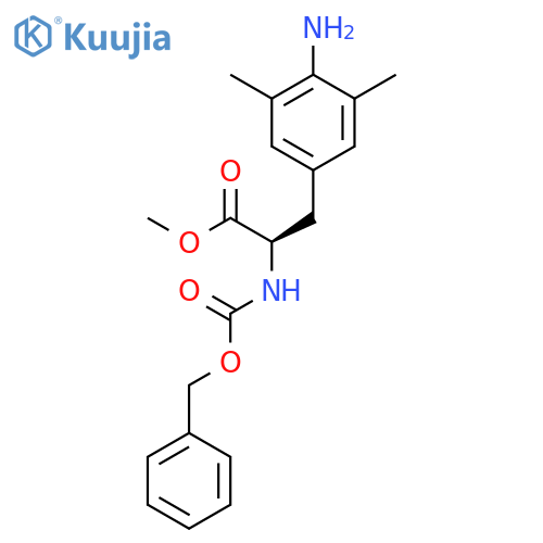 (R)-Methyl 3-(4-amino-3,5-dimethylphenyl)-2-(((benzyloxy)carbonyl)amino)propanoate structure