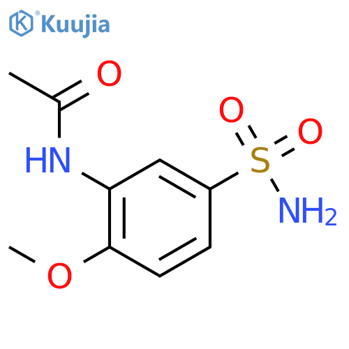 N-(2-Methoxy-5-sulfamoylphenyl)acetamide structure