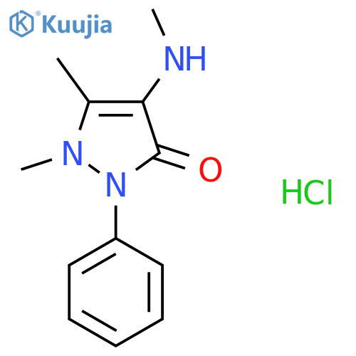4-Methylamino antipyrine hydrochloride structure