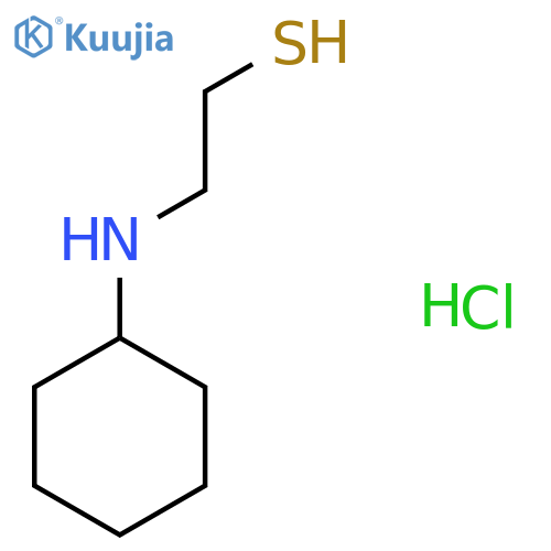 2-(Cyclohexylamino)ethane-1-thiol hydrochloride structure