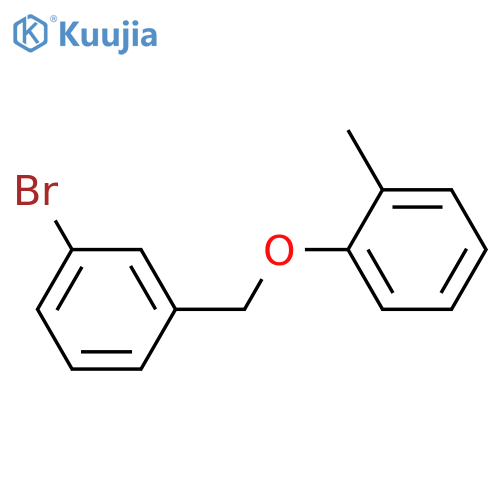1-bromo-3-[(2-methylphenoxy)methyl]benzene structure