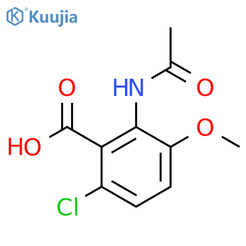 6-Chloro-2-acetamido-3-methoxybenzoic acid structure