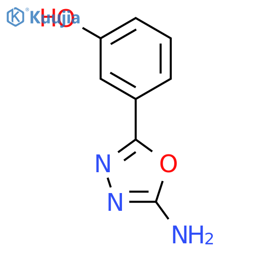 3-(5-amino-1,3,4-oxadiazol-2-yl)phenol structure