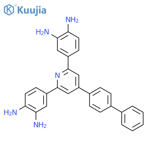 1,2-Benzenediamine, 4,4'-(4-[1,1'-biphenyl]-4-yl-2,6-pyridinediyl)bis- structure