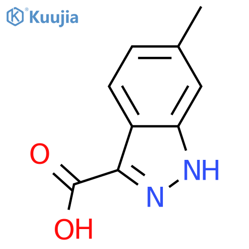6-methyl-1H-indazole-3-carboxylic acid structure