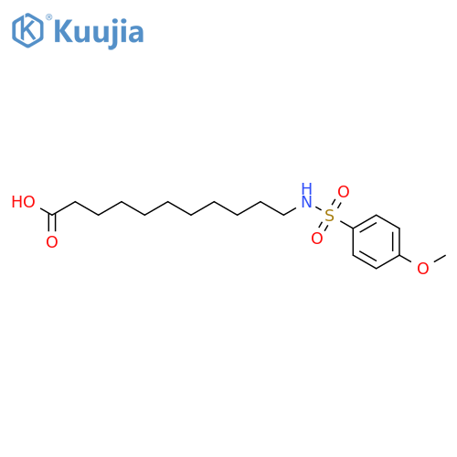 Undecanoic acid, 11-[[(4-methoxyphenyl)sulfonyl]amino]- structure