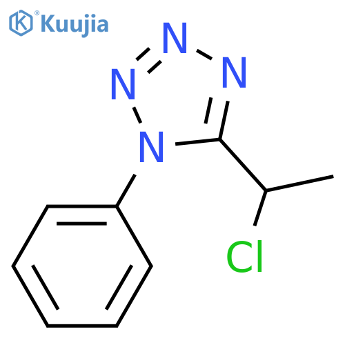5-(1-chloroethyl)-1-phenyl-1H-1,2,3,4-tetrazole structure