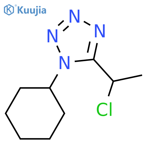 5-(1-chloroethyl)-1-cyclohexyl-1H-1,2,3,4-tetrazole structure