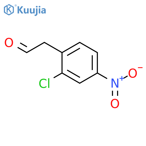 BENZENEACETALDEHYDE, 2-CHLORO-4-NITRO- structure