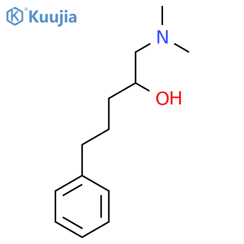 1-(dimethylamino)-5-phenylpentan-2-ol structure