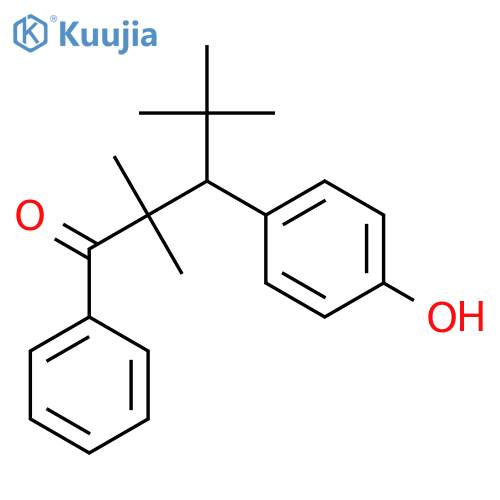 1-PENTANONE, 3-(4-HYDROXYPHENYL)-2,2,4,4-TETRAMETHYL-1-PHENYL- structure