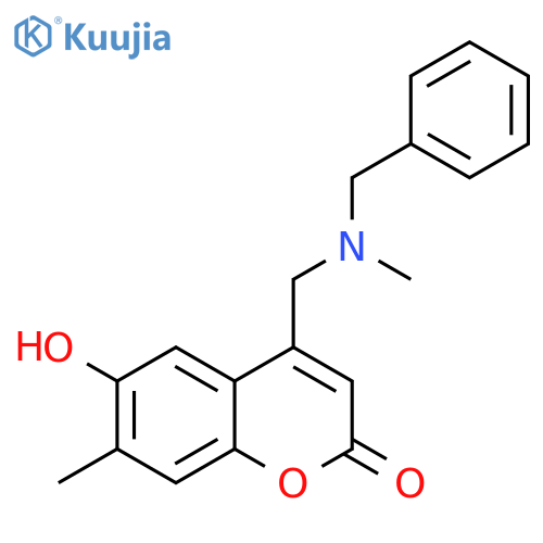 4-{benzyl(methyl)aminomethyl}-6-hydroxy-7-methyl-2H-chromen-2-one structure