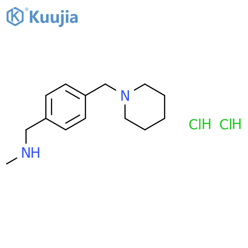N-methyl-1-4-(piperidin-1-ylmethyl)phenyl-methanamine Dihydrochloride structure