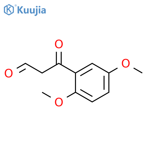3-(2,5-dimethoxyphenyl)-3-oxopropanal structure