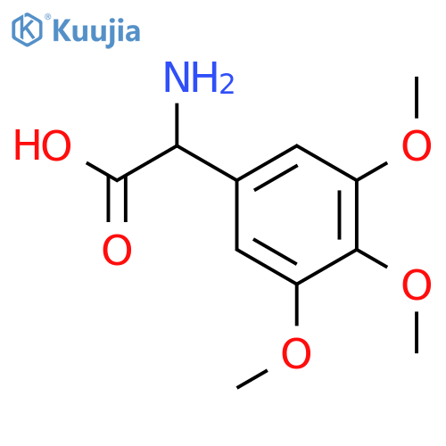 2-amino-2-(3,4,5-trimethoxyphenyl)acetic acid structure