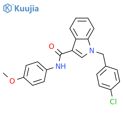 1-(4-CHLOROBENZYL)-N-(4-METHOXYPHENYL)-1H-INDOLE-3-CARBOXAMIDE structure