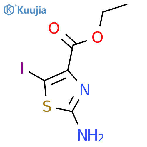 Ethyl 2-amino-5-iodothiazole-4-carboxylate structure
