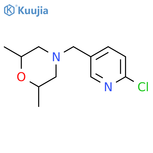 Morpholine, 4-[(6-chloro-3-pyridinyl)methyl]-2,6-dimethyl- structure