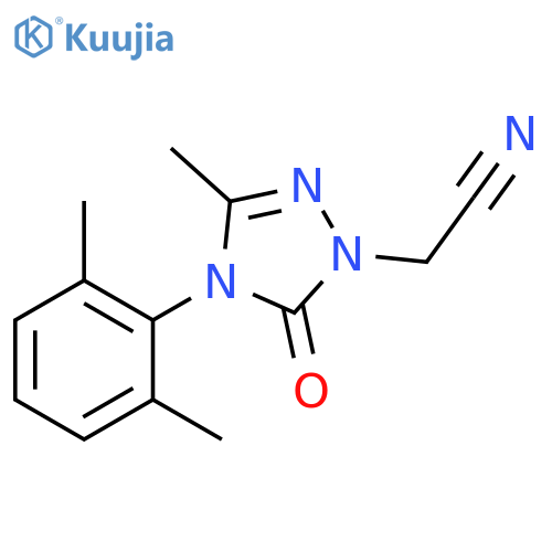 1H-1,2,4-Triazole-1-acetonitrile, 4-(2,6-dimethylphenyl)-4,5-dihydro-3-methyl-5-oxo- structure