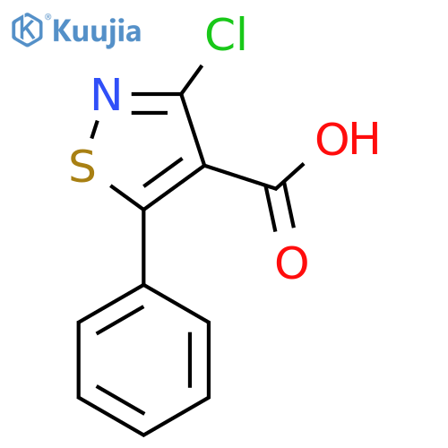 3-Chloro-5-phenylisothiazole-4-carboxylic acid structure