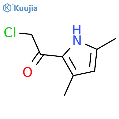 2-chloro-1-(3,5-dimethyl-1H-pyrrol-2-yl)ethan-1-one structure