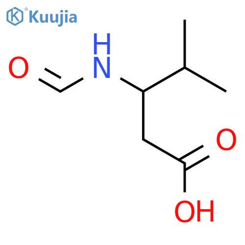 3-Formamido-4-methylpentanoic acid structure