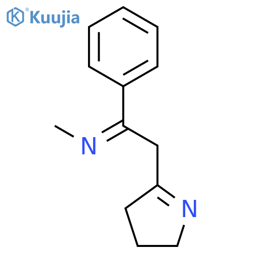 METHANAMINE, N-[2-(3,4-DIHYDRO-2H-PYRROL-5-YL)-1-PHENYLETHYLIDENE]- structure