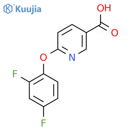 6-(2,4-Difluorophenoxy)nicotinic acid structure