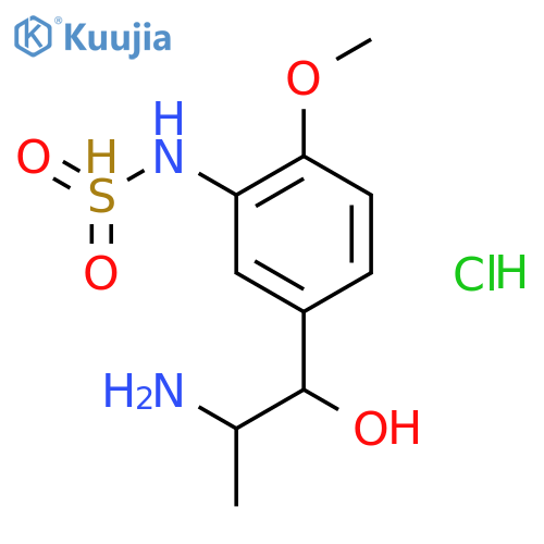 3-Hydroxy-3-(4’-methoxy-3’-sulfonamidophenyl)-2-propylamine, Hydrochloride structure