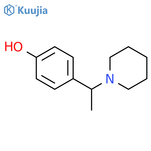 4-1-(piperidin-1-yl)ethylphenol structure