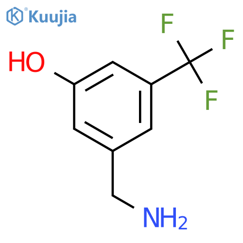 3-(aminomethyl)-5-(trifluoromethyl)phenol structure