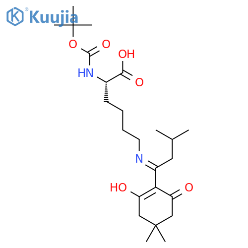 Boc-l-lys(ivdde)-oh structure