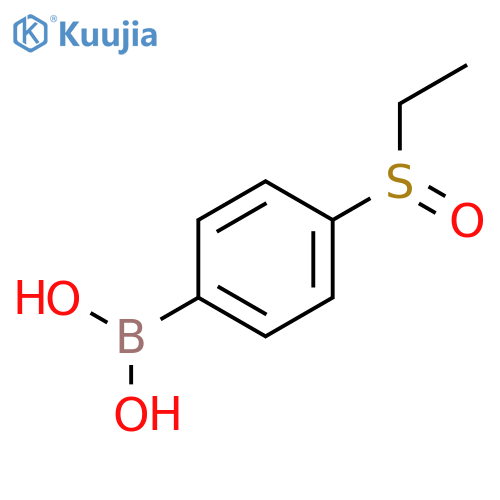 4-Ethylsulfinylphenylboronic acid structure