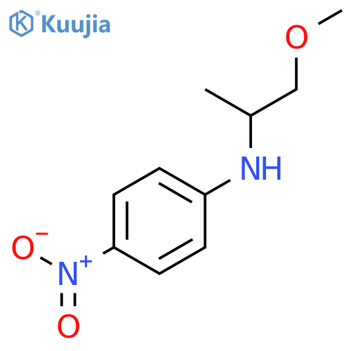 N-(1-methoxypropan-2-yl)-4-nitroaniline structure
