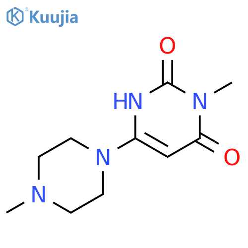 3-methyl-6-(4-methylpiperazin-1-yl)pyrimidine-2,4(1H,3H)-dione structure