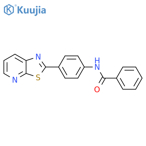 N-(4-{1,3thiazolo5,4-bpyridin-2-yl}phenyl)benzamide structure