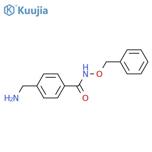 Benzamide, 4-(aminomethyl)-N-(phenylmethoxy)- structure
