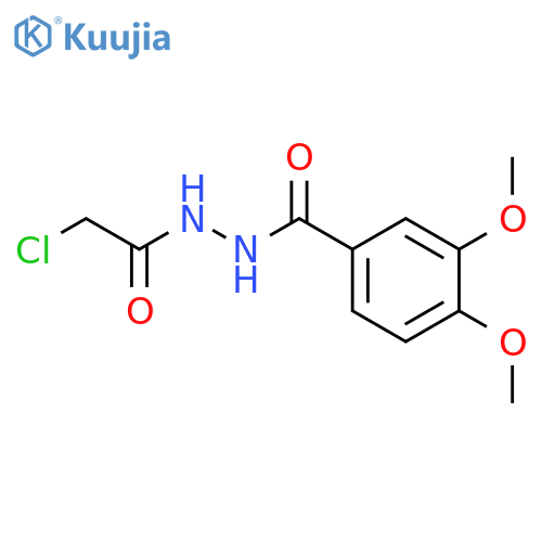 N'-(2-Chloroacetyl)-3,4-dimethoxybenzohydrazide structure