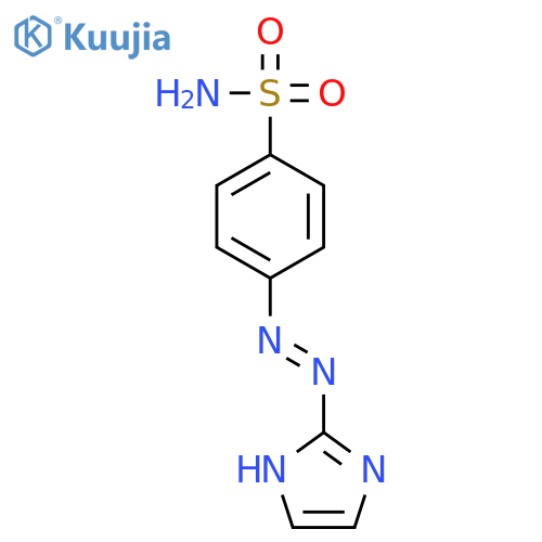 Benzenesulfonamide,4-[2-(1H-imidazol-2-yl)diazenyl]- structure