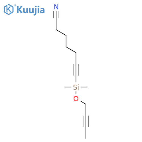 6-HEPTYNENITRILE, 7-[(2-BUTYNYLOXY)DIMETHYLSILYL]- structure