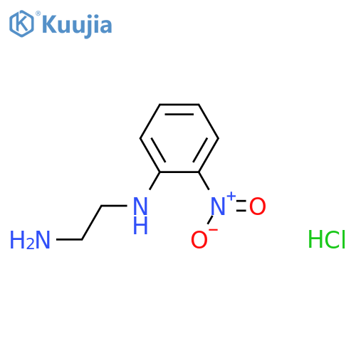 N1-(2-nitrophenyl)ethane-1,2-diamine hydrochloride structure